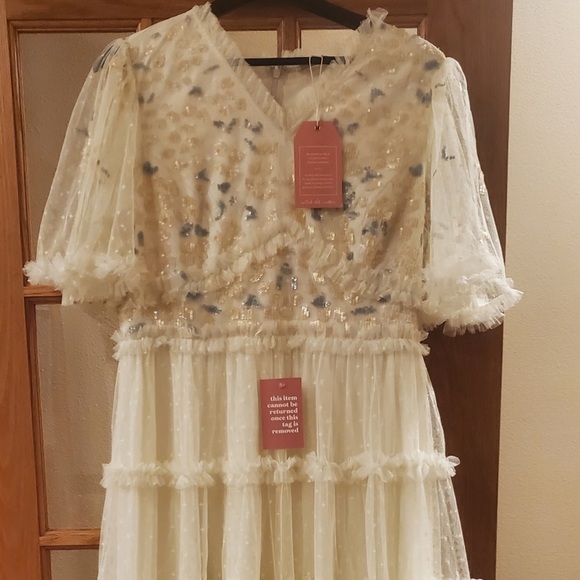 Ivy City Co ANNALISE DRESS IN LIGHT YELLOW - LARGE - Picture 2 of 6